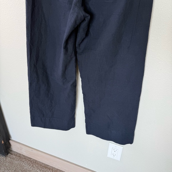 APIECE APART Classic Merida High Waist Wide Leg Pant Navy Business Casual Size 8 - Picture 12 of 15